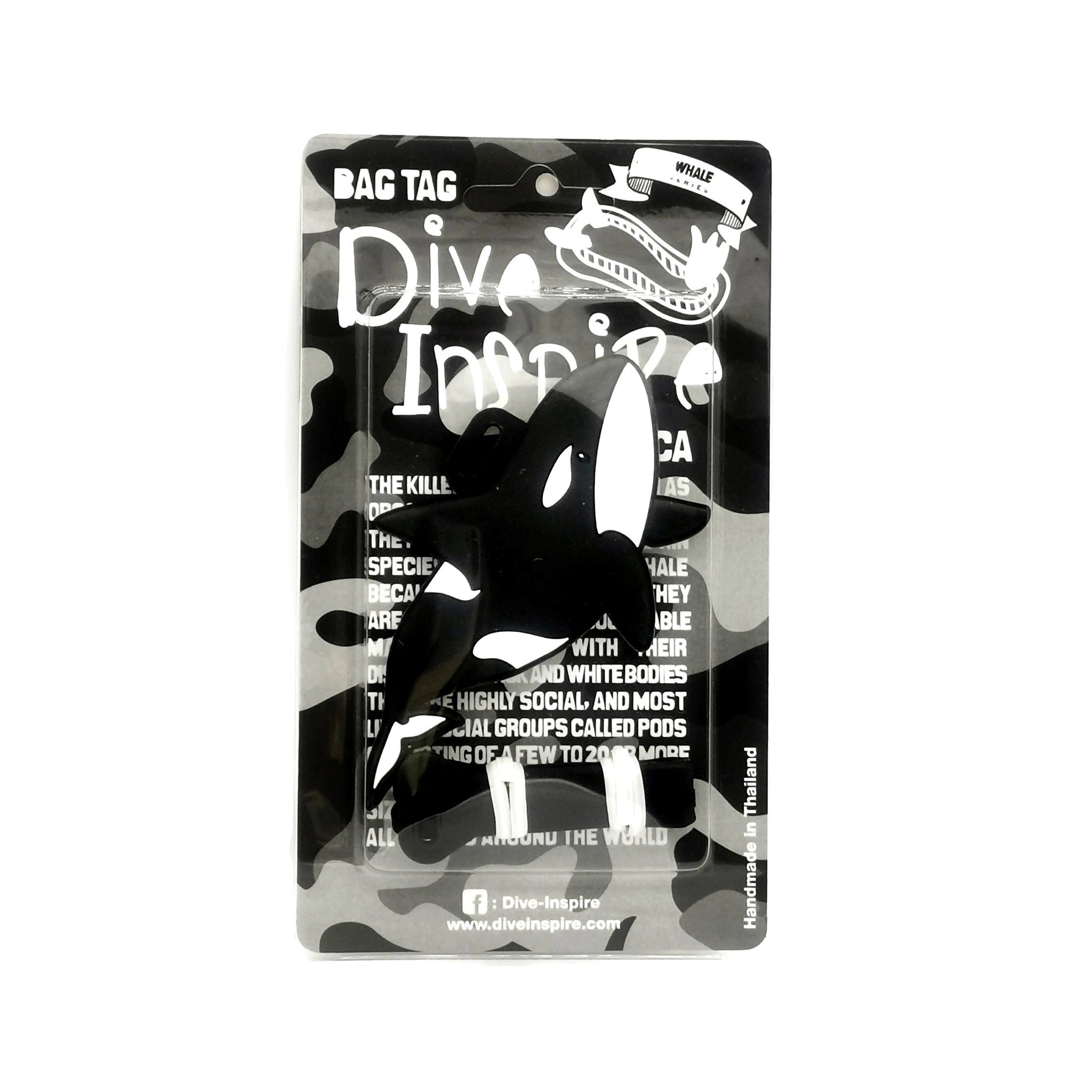 Orca Killer Whale Luggage Tag – Dive Inspire