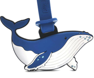 Mega Humpback Whale Luggage Tag