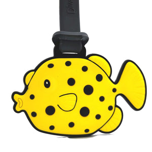 Bonny Yellow Boxfish Luggage Tag