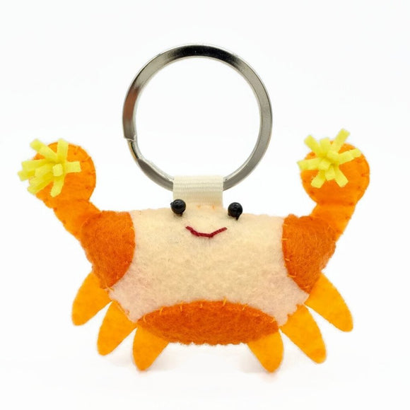 Pomme Pom Pom Crab Keyring