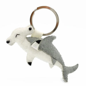 Mocha Hammerhead Shark Keychain
